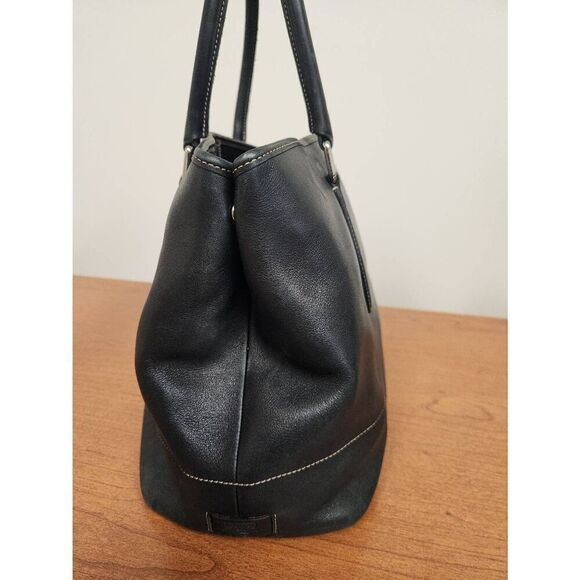 Coach Hamptons tote bag 7757 Black leather Tote - Picture 2 of 10